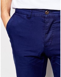 dunkelblaue Chinohose von Asos