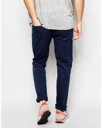 dunkelblaue Chinohose von Asos