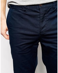 dunkelblaue Chinohose von Asos