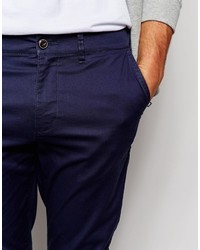 dunkelblaue Chinohose von Asos