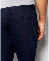 dunkelblaue Chinohose von Asos