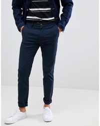 dunkelblaue Chinohose von Burton Menswear