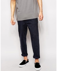 dunkelblaue Chinohose von Cheap Monday