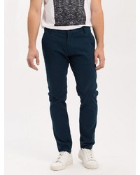 dunkelblaue Chinohose von Cross Jeans