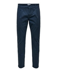 dunkelblaue Chinohose von ONLY & SONS