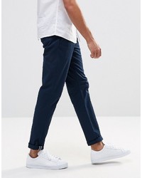 dunkelblaue Chinohose von Pull&Bear