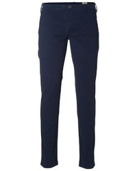 dunkelblaue Chinohose von Selected Homme