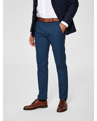 dunkelblaue Chinohose von Selected Homme