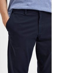 dunkelblaue Chinohose von Selected
