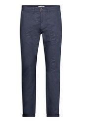 dunkelblaue Chinohose von Solid