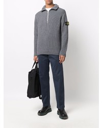 dunkelblaue Chinohose von Stone Island