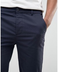 dunkelblaue Chinohose von Asos