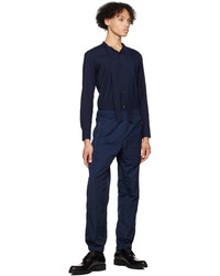 dunkelblaue Chinohose von Dries Van Noten