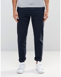 dunkelblaue Chinohose von Weekday