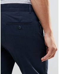 dunkelblaue Chinohose von Weekday