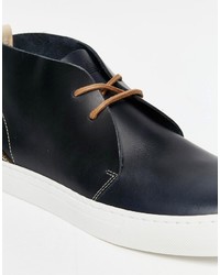 dunkelblaue Chukka-Stiefel aus Leder von Aldo