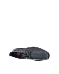 dunkelblaue Chukka-Stiefel aus Leder von Rieker