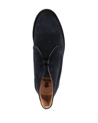 dunkelblaue Chukka-Stiefel aus Wildleder von Tricker's