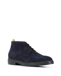 dunkelblaue Chukka-Stiefel aus Wildleder von Doucal's