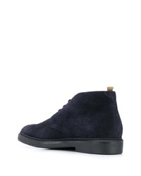 dunkelblaue Chukka-Stiefel aus Wildleder von Doucal's