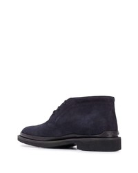 dunkelblaue Chukka-Stiefel aus Wildleder von Tod's