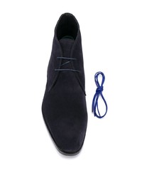 dunkelblaue Chukka-Stiefel aus Wildleder von PS Paul Smith