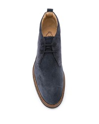 dunkelblaue Chukka-Stiefel aus Wildleder von Tod's