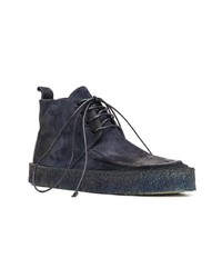 dunkelblaue Chukka-Stiefel aus Wildleder von Marsèll