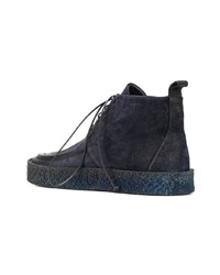 dunkelblaue Chukka-Stiefel aus Wildleder von Marsèll