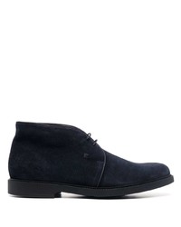 dunkelblaue Chukka-Stiefel aus Wildleder von Fratelli Rossetti