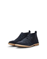 dunkelblaue Chukka-Stiefel aus Wildleder von Jack & Jones