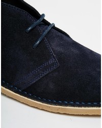 dunkelblaue Chukka-Stiefel aus Wildleder von Jack and Jones