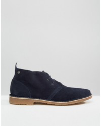 dunkelblaue Chukka-Stiefel aus Wildleder von Jack and Jones