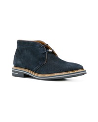 dunkelblaue Chukka-Stiefel aus Wildleder von BRIMARTS