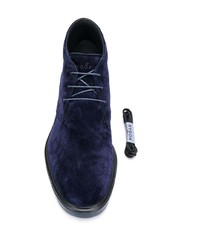 dunkelblaue Chukka-Stiefel aus Wildleder von Hogan