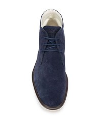 dunkelblaue Chukka-Stiefel aus Wildleder von Hogan