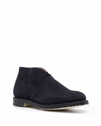 dunkelblaue Chukka-Stiefel aus Wildleder von Church's