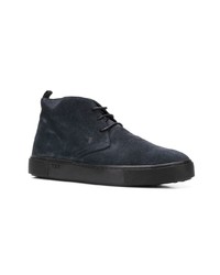 dunkelblaue Chukka-Stiefel aus Wildleder von Tod's