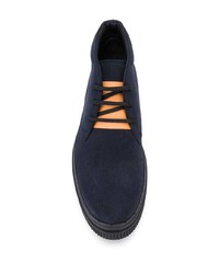 dunkelblaue Chukka-Stiefel aus Wildleder von Tod's