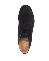 dunkelblaue Chukka-Stiefel aus Wildleder von Church's