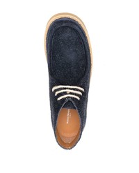 dunkelblaue Chukka-Stiefel aus Wildleder von Maison Margiela