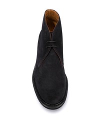 dunkelblaue Chukka-Stiefel aus Wildleder von Doucal's