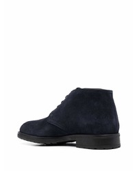 dunkelblaue Chukka-Stiefel aus Wildleder von Bally