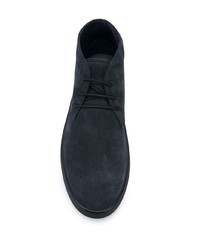 dunkelblaue Chukka-Stiefel aus Wildleder von Tod's