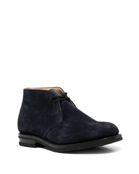 dunkelblaue Chukka-Stiefel aus Wildleder von Church's