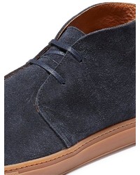 dunkelblaue Chukka-Stiefel aus Wildleder von Selected Homme