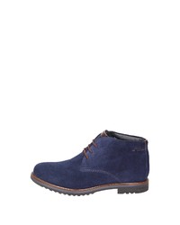 dunkelblaue Chukka-Stiefel aus Wildleder von Sioux