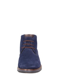 dunkelblaue Chukka-Stiefel aus Wildleder von Sioux