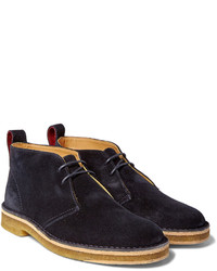 dunkelblaue Chukka-Stiefel aus Wildleder von Paul Smith