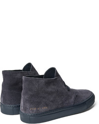 dunkelblaue Chukka-Stiefel aus Wildleder von Common Projects